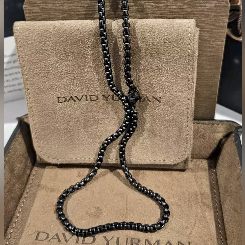 David Yurman 21” or 26” Black Box Chain